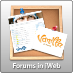 Vanilla Forums in iWeb