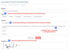Mass, Personalized Emails with EverWeb