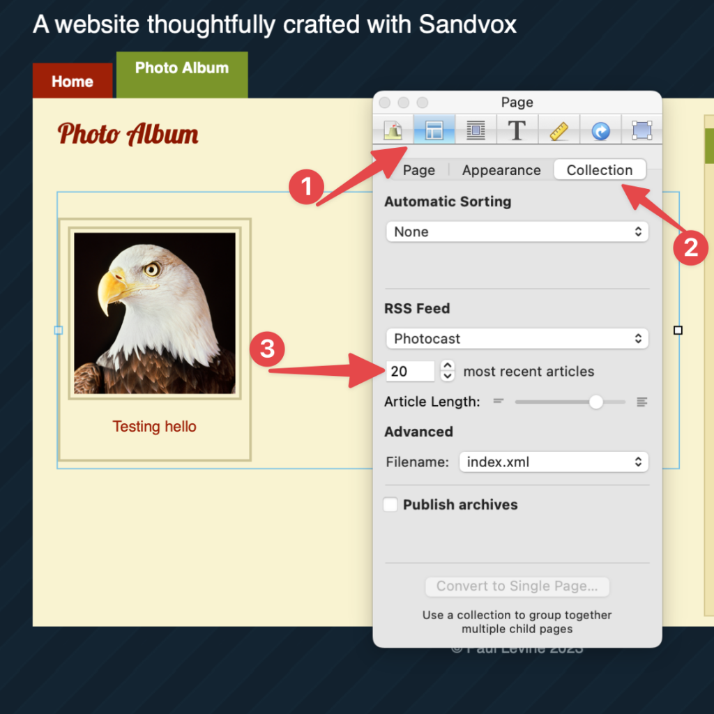 Import You Sandvox Image Gallery into EveWeb 2024